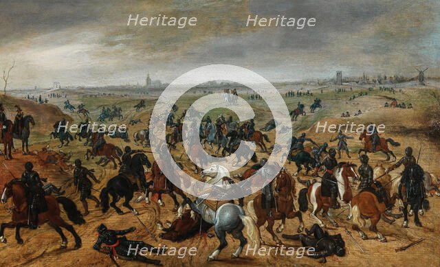 The Battle of Lekkerbeetje on 5 February 1600. Creator: Vrancx, Sebastiaen (1574-1647).