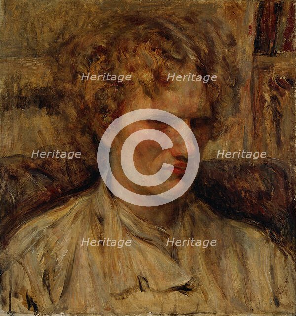 Portrait of Vasili Yakovlevich Eroshenko (1890-1952), 1920. Creator: Tsune; Nakamura (1887-1924).