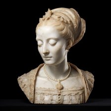 AI Image - Bust of Mary, Queen of Scots, 2023. Creator: Heritage Images.