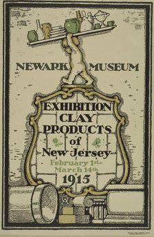 Newark museum. Exhibition of clay products, c1915. Creator: Unknown.
