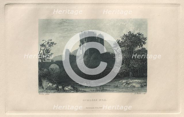 Das Malerische und Romantische Rheinland: Schloss Elz, 1928. Creator: Henry Winkles (British, 1801-1900); Kurt Schroeder.