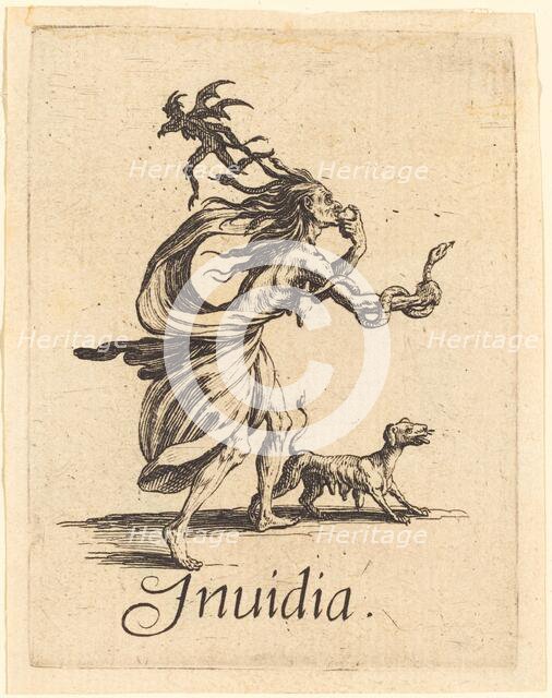 Envy, probably after 1621. Creator: Jacques Callot.