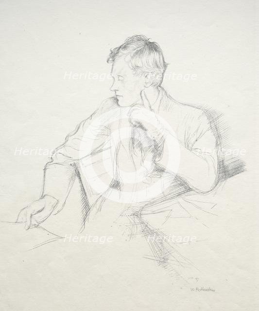 Charles Hazelwood Shannon, 1897. Creator: William Rothenstein (British, 1872-1945).