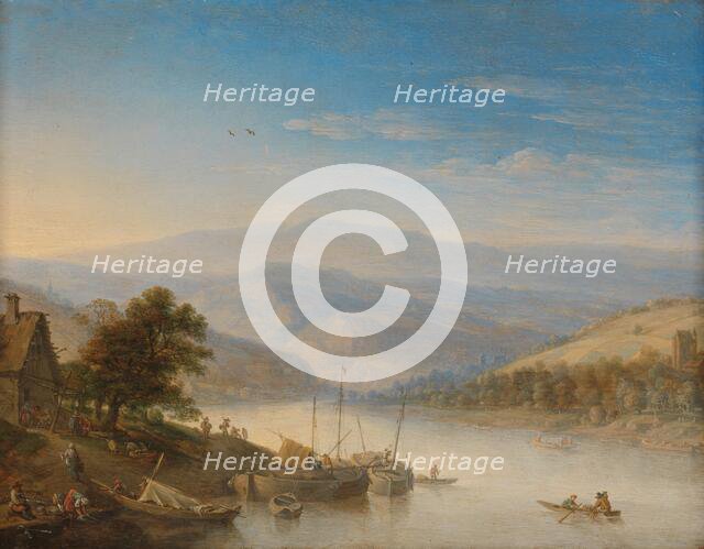 View of the Rhine River near Andernach, 1655. Creator: Herman Saftleven the Younger.