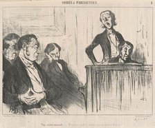 Une soirée musicale, 19th century. Creator: Honore Daumier.