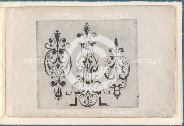 Plate from the Print Series 'Grateske voer golt smeden Schrijnwerkers Ende andere..., ca. 1610-1630. Creator: Meinert Gelijs.