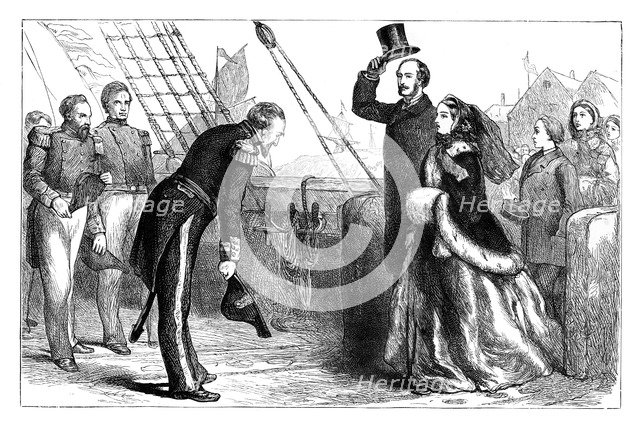 Visit of the Queen and Prince Albert to the 'Resolute', 1856, (c1888). Artist: Unknown
