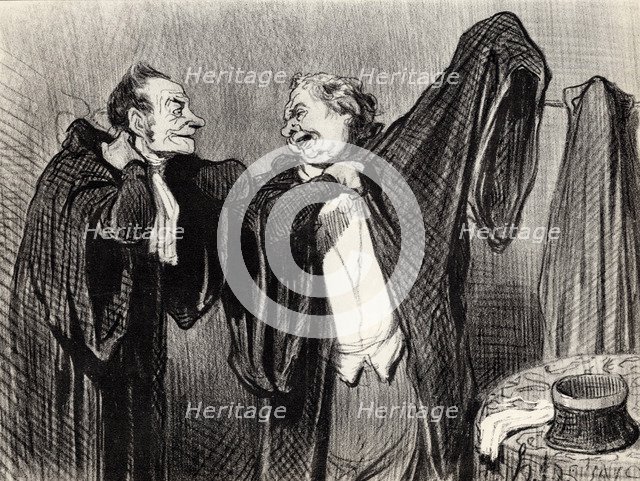 Under Colleagues, 1845-1848.  Creator: Daumier, Honoré (1808-1879).