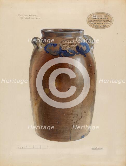 Jar, c. 1936. Creator: Charles Caseau.