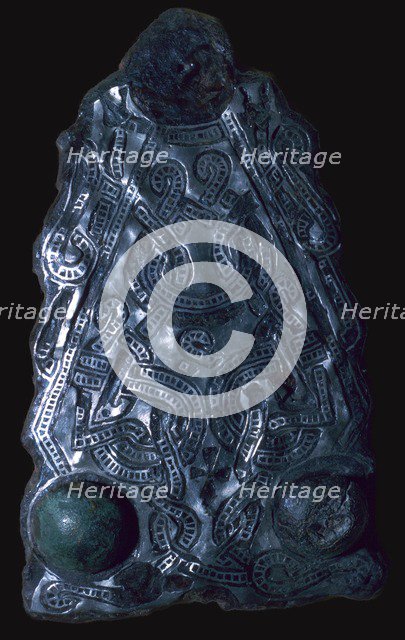Merovingian belt-buckle, 5th century. Artist: Unknown