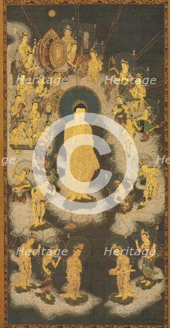 Welcoming Descent of Amida Buddha, 1300-33. Creator: Unknown.