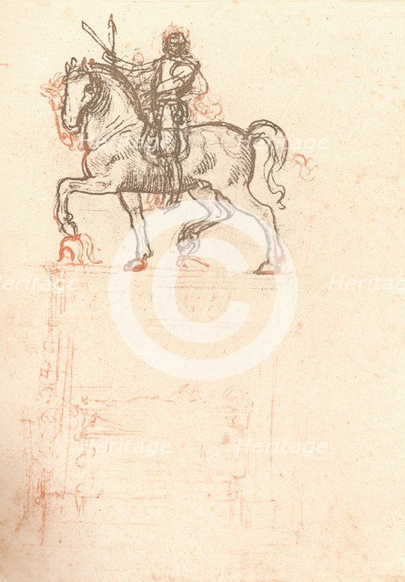 Study for the Sforza Monument, c1482-c1499 (1883). Artist: Leonardo da Vinci.