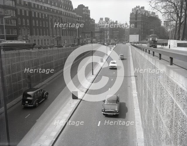 Piccadilly Underpass, Knightsbridge End, London, c1960s. Creator: Arthur Charles Kirby Ware.