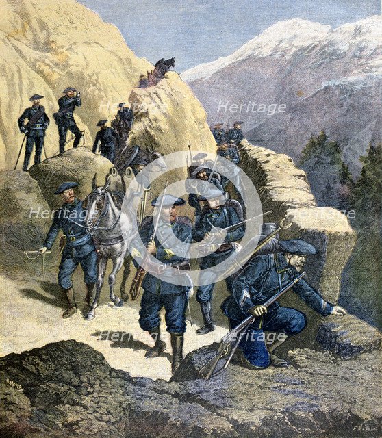 Alpine Chasseurs, 1891. Creator: F Meaulle.