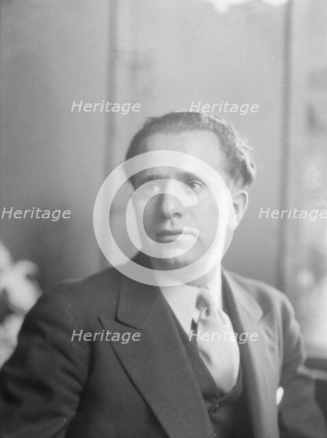 Bauman, Raymond, portrait photograph, 1932 Feb. 21. Creator: Arnold Genthe.