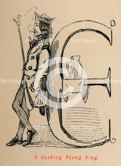 'A Dashing Young King', c1860, (c1860). Artist: John Leech.
