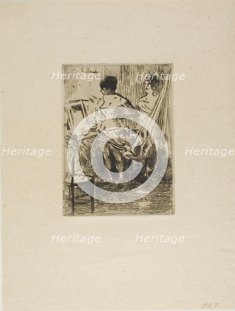 Dancers in their Dressing Room, c. 1876. Creator: Jean Louis Forain.