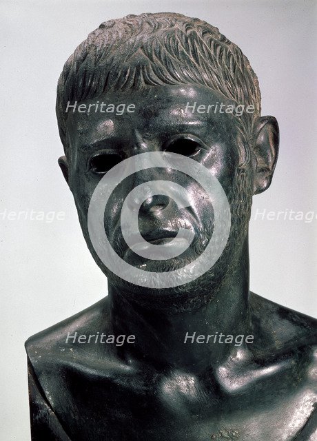 'Portrait of a Roman (Sextus Pompey)', second half of 1st century BC. Artist: Unknown