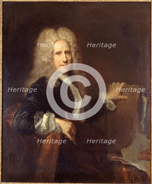 Jean Mariette (1660-1724), engraver of the king, 1723. Creator: Antoine Pesne.