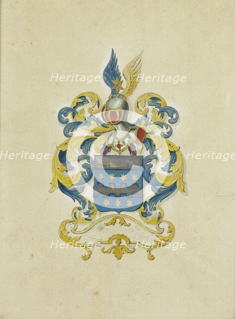 The coat of arms of the Citters family, c. 1777. Creator: Anon.