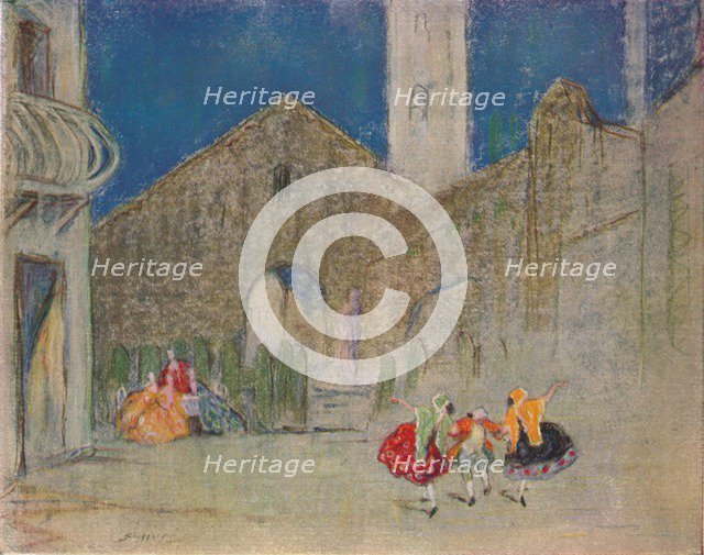 'Scene from the Russian Ballet: The Good-Humoured Ladies', c1900. Artist: Claude Allin Shepperson.