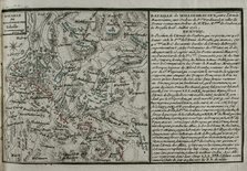 Seven Years War (1756-1763): Map of the Battle of Vellinghausen (July 15-16, 1761), 1765. Creator: Jean de Beaurain.