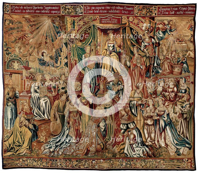 Justitia (Justice) from Los Honores, Flanders, 1525/32. Creators: Unknown, Pieter van Aelst.