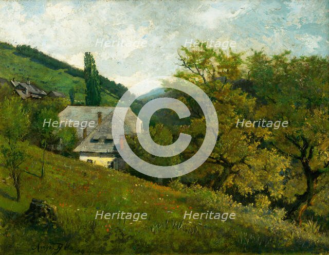 Landscape near Kremnica, 1894. Creator: Vojtech Angyal.