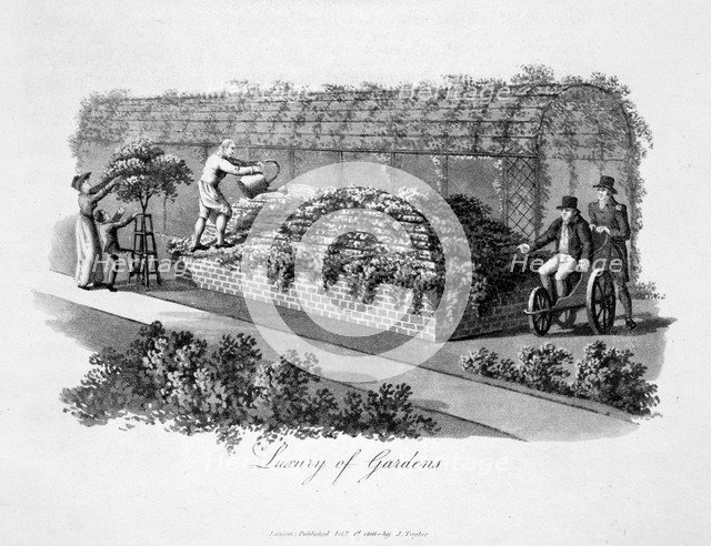 'Luxury of Gardens', 1816. Artist: Humphry Repton