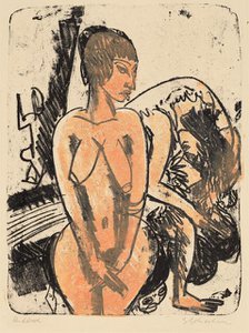 Two Women, 1914. Creator: Ernst Kirchner.