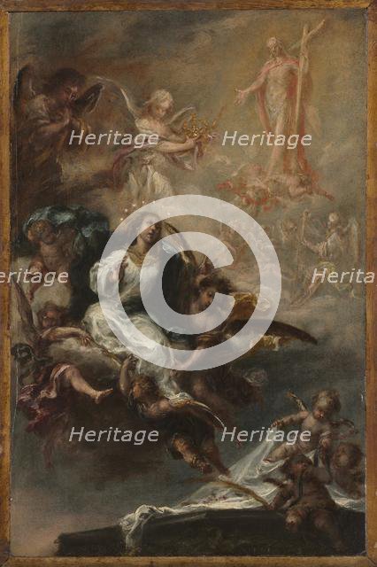 Study for "The Assumption of the Virgin" for San Augustín, Seville, c. 1670-1672. Creator: Juan de Valdés Leal (Spanish, 1622-1690).