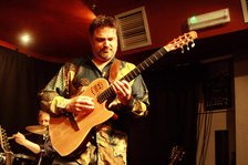 Nicolas Meier, Oxley-Meier Guitar Project, Verdict Jazz Club, Brighton, East Sussex, May 2023. Creator: Brian O'Connor.