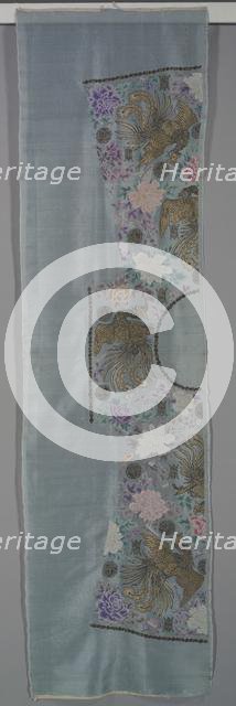 Uncut Robe: Proper Right Front and Back Panel, c. 1890s. Creator: Unknown.