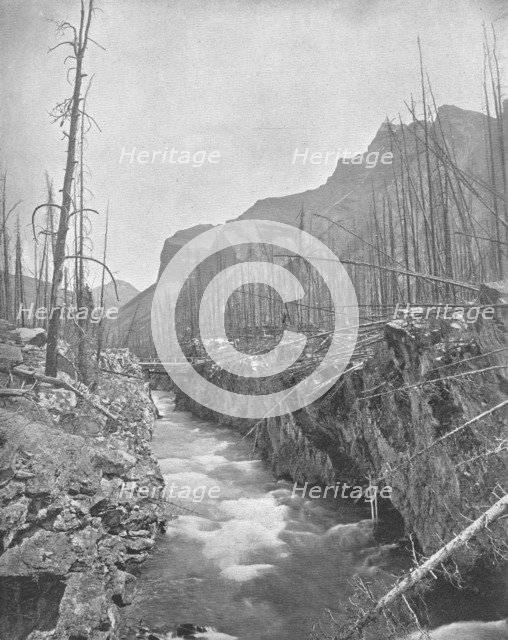 Devil's Canyon, Banff, North West Territories, Canada, c1900. Creator: Unknown.