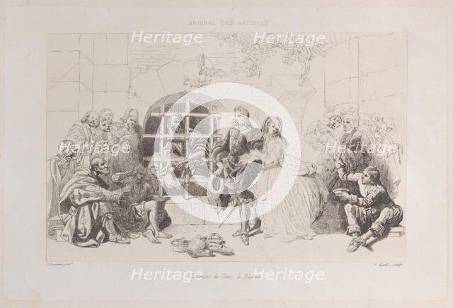 Salamon de Caus at Bicêtre, 1640-76. Creator: Jacques Courtois.