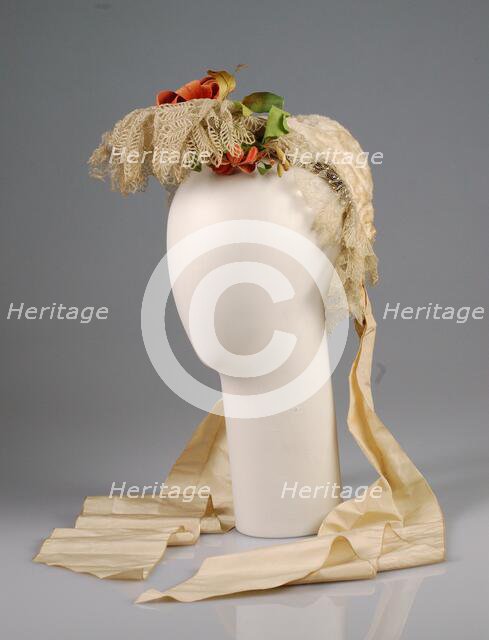 Bonnet, American, 1863-68. Creator: Unknown.