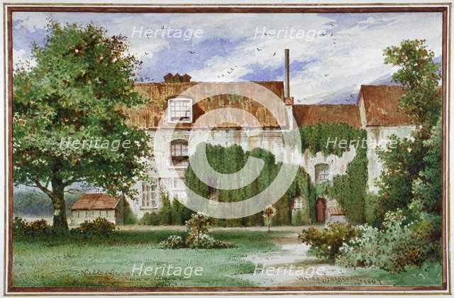View of Sandford Manor House, Waterford Road, Chelsea, 1869.                                         Artist: Waldo Sargeant