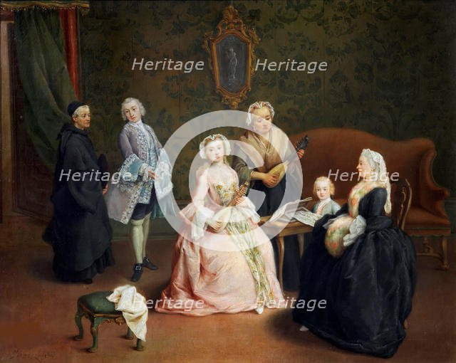 The family concert (Concerto familiare), 1750-1752. Creator: Longhi, Pietro (1701-1785).