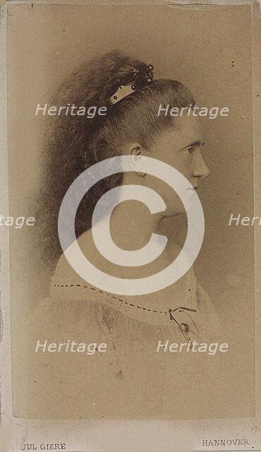 Pianist and composer Ingeborg Bronsart von Schellendorf (1840-1913). Creator: Photo studio Julius Giere, Hannover  .