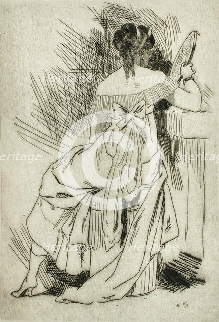 Métella, 1870. Creator: Félicien Rops.