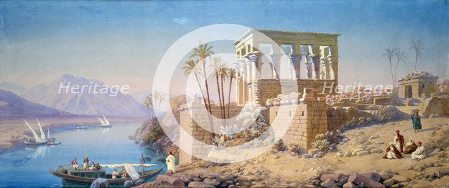 'Philae', Egypt, 1863. Artist: Charles Emile de Tournemine