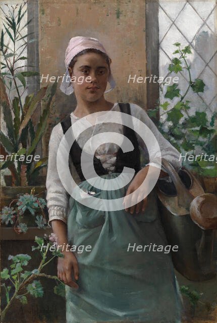 The Garden Girl, 1885. Creator: Amelie Lundahl.