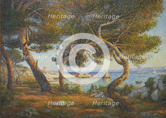 Pines, Sunlight Effect on the Island of Saint-Honorat, near Cannes, 1906. Creator: Picabia, Francis (1879-1953).