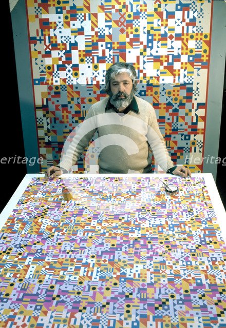 Eduardo Sanz (1928 -), Spanish Painter, photo of 1980.