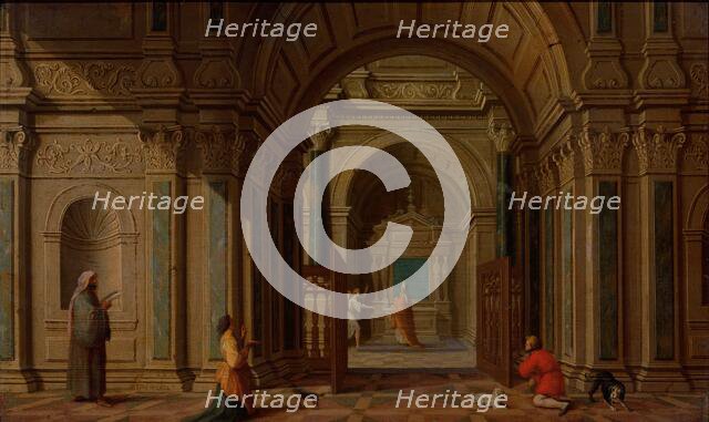 The Archangel Gabriel Appearing to Zacharias, 1625. Creator: Nicolaes de Gyselaer.