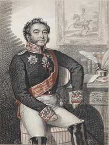 Portrait of Fyodor Petrovich Opochinin (1779-1852), 1826. Creator: Hampeln, Carl, von (1794-after 1880).