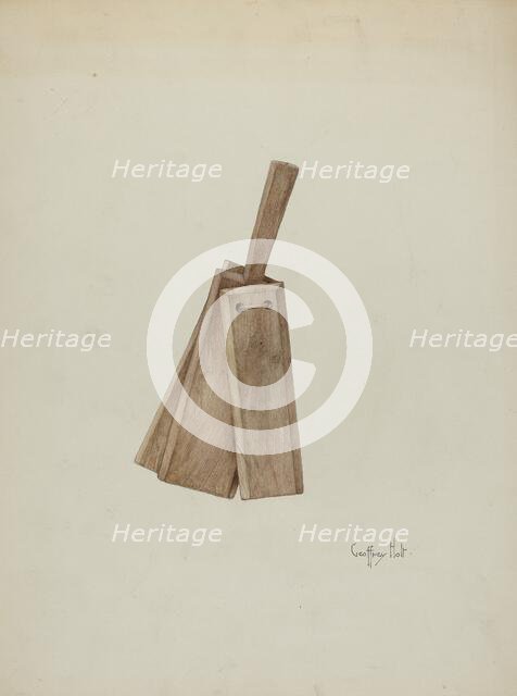 Clapper, 1935/1942. Creator: Geoffrey Holt.