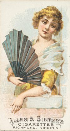 Plate 15, from the Fans of the Period series (N7) for Allen & Ginter Cigarettes Brands, 1889. Creator: Allen & Ginter.