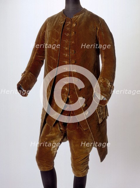 Suit worn by David Garrick, c1760. Artist: Unknown