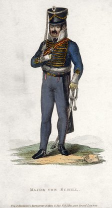 Major von Schill, (1810). Artist: Unknown
